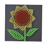 Maxbell DIY Sunflower String Art Kits Craft Kit on Wood for Kids Adults Wall Art DIY