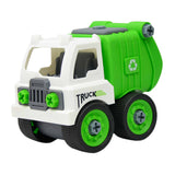 Maxbell Plastic Construction Engineering Truck Model Kids Toys Green Sanitation Car