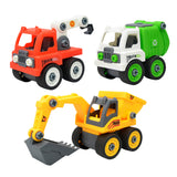 Maxbell Plastic Construction Engineering Truck Model Kids Toys Yellow Excavator