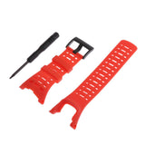 Maxbell Rubber Replacement Watch Band Strap For SUUNTO Ambit1/Ambit2/Ambit3 Red