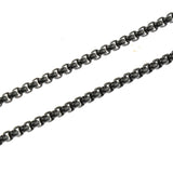 Maxbell Titanium Steel Cube Chain Link Choker Necklace Jewelry Men Women Black