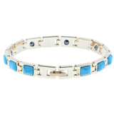 Maxbell Women Simple Charm Bangle Bracelet Fashion Jewelry Wrist Chains Blue