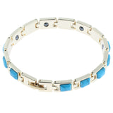 Maxbell Women Simple Charm Bangle Bracelet Fashion Jewelry Wrist Chains Blue