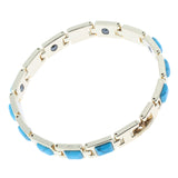 Maxbell Women Simple Charm Bangle Bracelet Fashion Jewelry Wrist Chains Blue