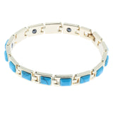 Maxbell Women Simple Charm Bangle Bracelet Fashion Jewelry Wrist Chains Blue