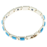 Maxbell Women Simple Charm Bangle Bracelet Fashion Jewelry Wrist Chains Blue