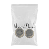 Maxbell 1 Pair Wood Round Tag Dangle Lady Figure Hippy Hook Earrings Tribe Jewelry A