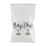 Maxbell 2pcs Women Nipple Shield Ring Screw Body Piercing Circle None Pierced Green