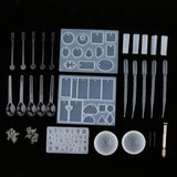 Maxbell Resin Silicone Molds Molds for Resin Jewelry Making Casting Moulds Kit Kit4