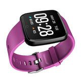 Maxbell Bluetooth Smart  Phone Watch Black + Purple Silicone
