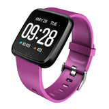 Maxbell Bluetooth Smart  Phone Watch Black + Purple Silicone