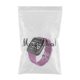 Maxbell Bluetooth Smart  Phone Watch Black + Purple Silicone