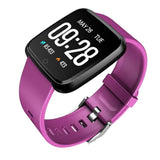Maxbell Bluetooth Smart  Phone Watch Black + Purple Silicone