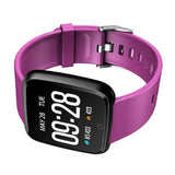 Maxbell Bluetooth Smart  Phone Watch Black + Purple Silicone