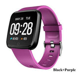 Maxbell Bluetooth Smart  Phone Watch Black + Purple Silicone