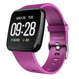 Maxbell Bluetooth Smart  Phone Watch Black + Purple Silicone