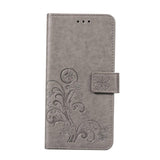 Maxbell Leather Phone Protective Flip Case with Card Slots for iPhone XR Gray