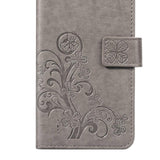 Maxbell Leather Phone Protective Flip Case with Card Slots for iPhone XR Gray