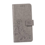 Maxbell Leather Phone Protective Flip Case with Card Slots for iPhone XR Gray
