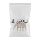 Maxbell 5 Pieces DC 5.5x2.5mm Power Male Plug Welding Adapter Connector Metal Shell