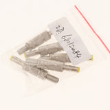Maxbell 5 Pieces DC 5.5x2.5mm Power Male Plug Welding Adapter Connector Metal Shell