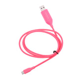 Maxbell Smart Micro USB Charging Cable Cord for Android System Smartphone pink