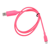 Maxbell Smart Micro USB Charging Cable Cord for Android System Smartphone pink