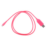 Maxbell Smart Micro USB Charging Cable Cord for Android System Smartphone pink