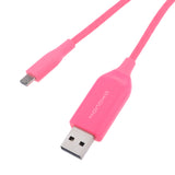 Maxbell Smart Micro USB Charging Cable Cord for Android System Smartphone pink