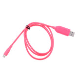 Maxbell Smart Micro USB Charging Cable Cord for Android System Smartphone pink