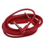 Maxbell Replacement Audio Cable with Mic for Beats by Dr. Dre Headphone red