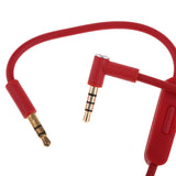 Maxbell Replacement Audio Cable with Mic for Beats by Dr. Dre Headphone red