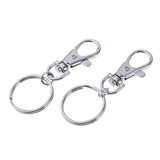 Maxbell 20pcs Zinc Alloy Swivel Trigger Keychain Clip Lobster Clasp Snap Hook 3.8g