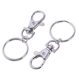 Maxbell 20pcs Zinc Alloy Swivel Trigger Keychain Clip Lobster Clasp Snap Hook 3.8g