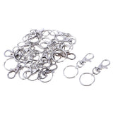 Maxbell 20pcs Zinc Alloy Swivel Trigger Keychain Clip Lobster Clasp Snap Hook 3.8g