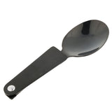Maxbell Portable Stainless Steel Camp Sporks for Camping, Hiking, Backpacking Black-Spoon