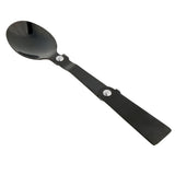 Maxbell Portable Stainless Steel Camp Sporks for Camping, Hiking, Backpacking Black-Spoon