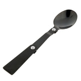 Maxbell Portable Stainless Steel Camp Sporks for Camping, Hiking, Backpacking Black-Spoon