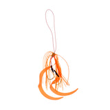 Maxbell Hand Tied Soft Silicone Skirt Lure Cheater Swimbaits with 2 Hooks Orange