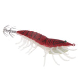 Maxbell Squid Jig Hooks Shrimp Hard Artificial Fishing Octupus Lure Red