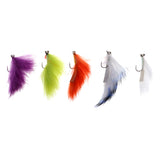 Maxbell 5pcs Bead Head Zonker Trout Flies Sinking Fly Fishing Streamers Flies Pack 2