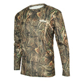 Maxbell Hunting Fishing Men Camouflage Long Sleeve Fast Dry Camo T-Shirt Shirt  M