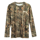 Maxbell Hunting Fishing Men Camouflage Long Sleeve Fast Dry Camo T-Shirt Shirt  L