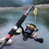 Maxbell Carbon Fiber Ultralight Portable Telescopic Fishing Rod Pole Saltwater 3.0m