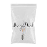 Maxbell LED Filament Candle Light Bulb For Chandelier Ceiling Light B-Warm White 2W