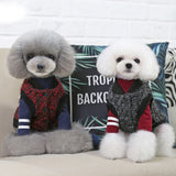 Maxbell Pet Dog Autumn Winter Jacket Warm Coat Puppy Clothes Apparel dark red
