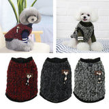 Maxbell Pet Dog Autumn Winter Jacket Warm Coat Puppy Clothes Apparel dark red