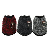 Maxbell Pet Dog Autumn Winter Jacket Warm Coat Puppy Clothes Apparel dark red