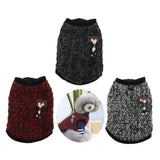 Maxbell Pet Dog Autumn Winter Jacket Warm Coat Puppy Clothes Apparel dark red