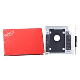 Maxbell 2.5inch SATA3.0 240GB SSD Solid State Drive for Laptop +HDD Caddy Tray Red